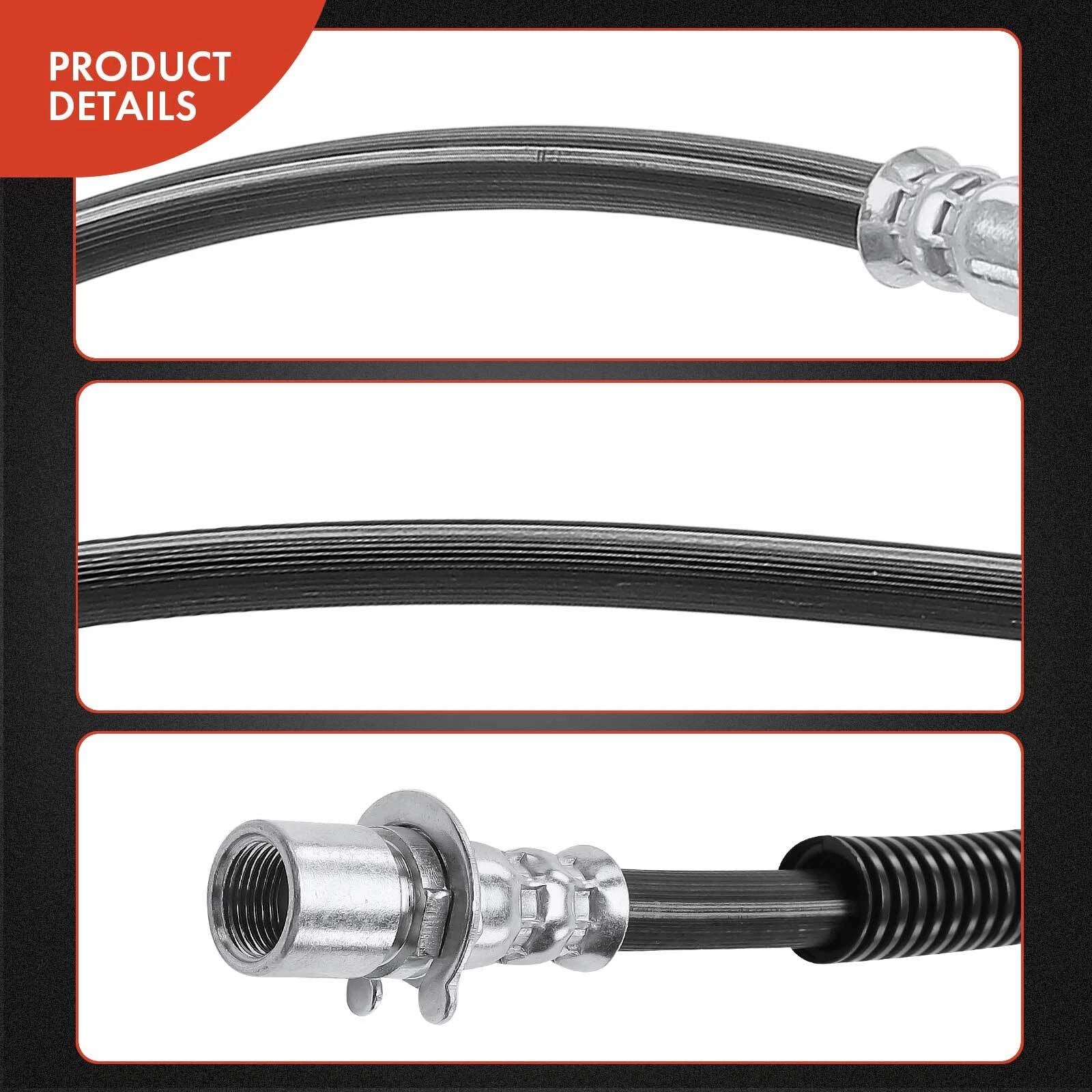 Front Left Brake Hydraulic Hose for Chevy Silverado GMC Sierra 2500 HD (2001–2007)