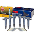 Set of 6 Denso COP Ignition Coils & NGK Gpower Spark Plugs for Hyundai Kia 3.3 V6