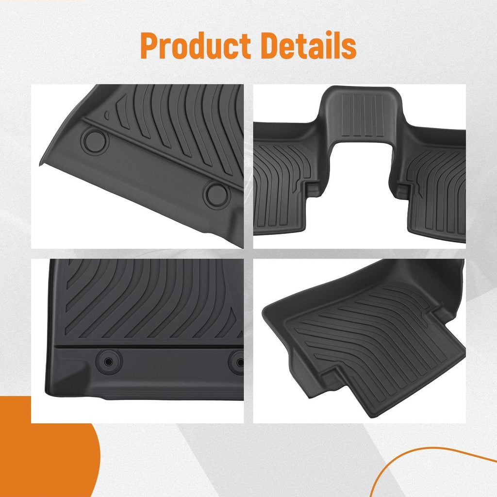 All Weather TPE Floor Mats for Mercedes-Benz C-Class (2022–2024) Black