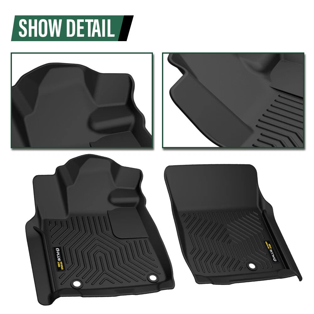TPE Floor Mats for Toyota Tundra Double Cab/CrewMax (2007–2011)