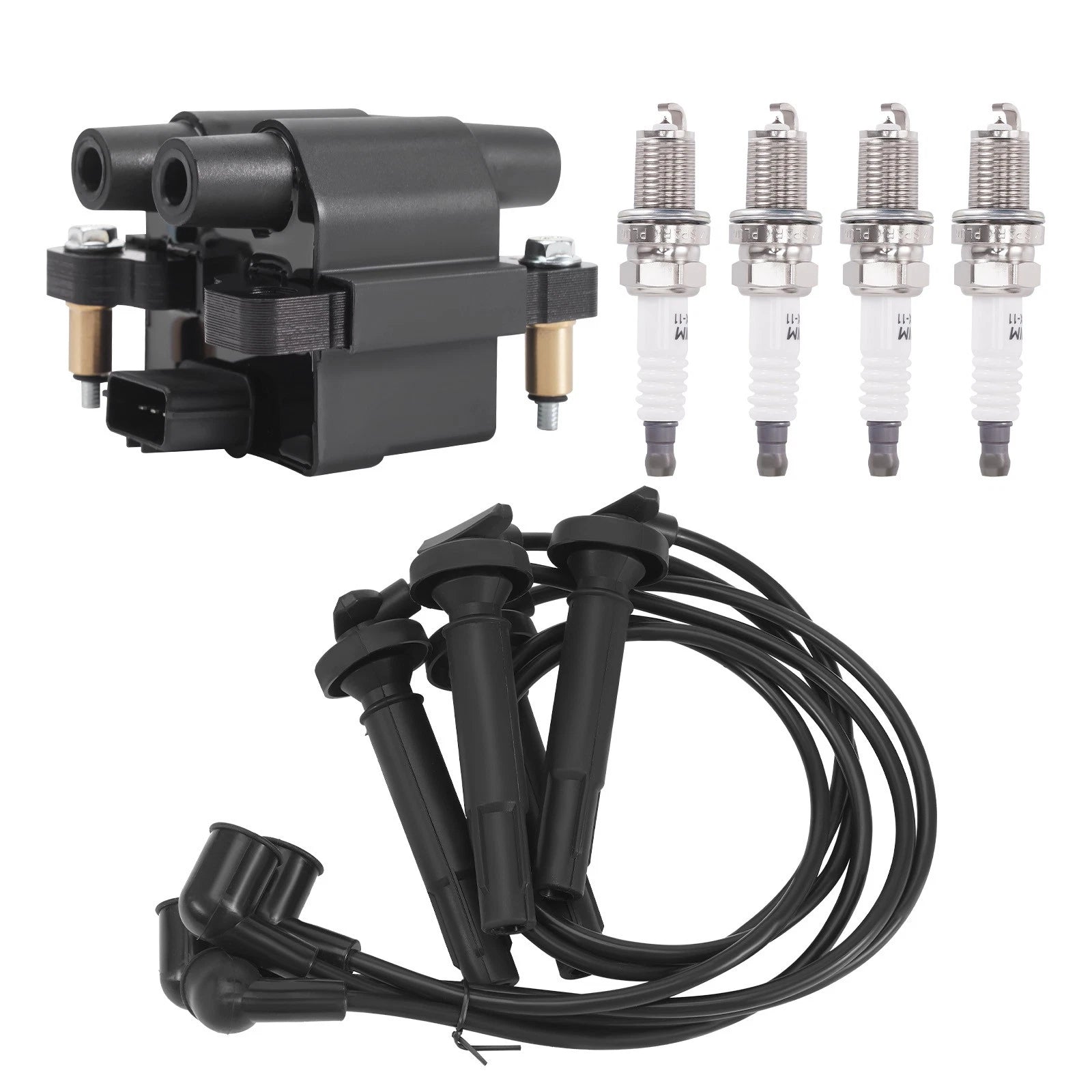 Ignition Package Coil + Iridium Plugs + Wires for Subaru Legacy 2.5L (2005–2009)