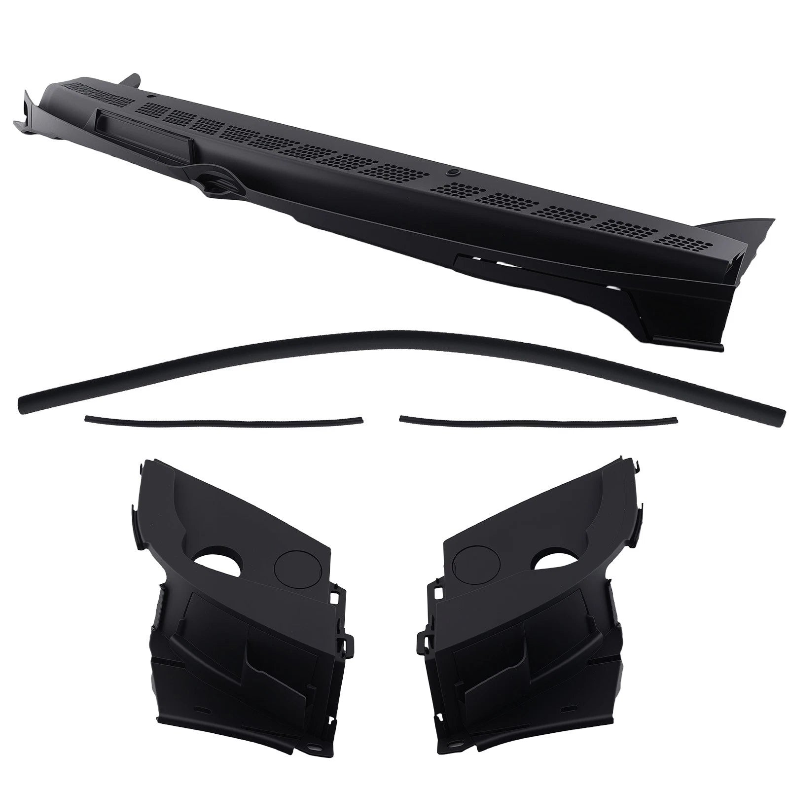 Front Cowl Grille for Honda Civic LX EX-L (2006–2011) 74200-SVA-A00ZA Black