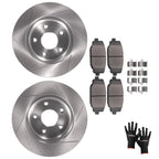 Rear Brake Rotors & Ceramic Pads Kit for Dodge Grand Caravan Journey (2012–2020)
