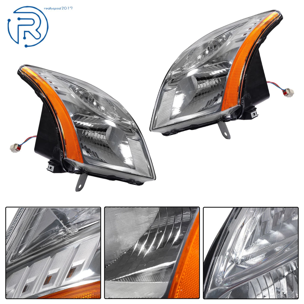 Halogen Headlights for Nissan Sentra (2010-2012) Clear Chrome