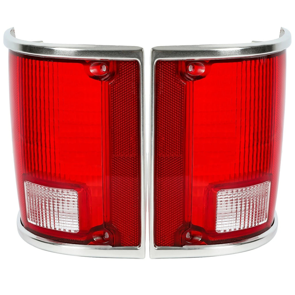 Tail Light Lens Pair for Chevrolet C10 C20 K10 R1500 Suburban (1973–1991)