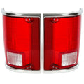 Tail Light Lens Pair for Chevrolet C10 C20 K10 R1500 Suburban (1973–1991)