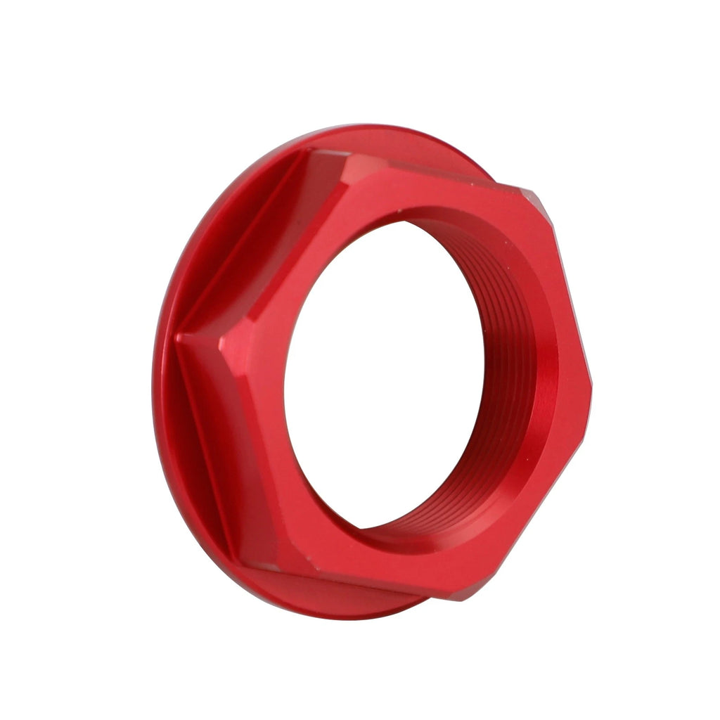 Billet Steering Stem Nut for Suzuki GSXR 600/750, YZF-R1, ZX6R, S1000RR (All Years) Red