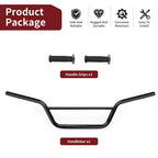 Handlebar with Grips for Yamaha Banshee 350, Blaster 200 (1987–2001)