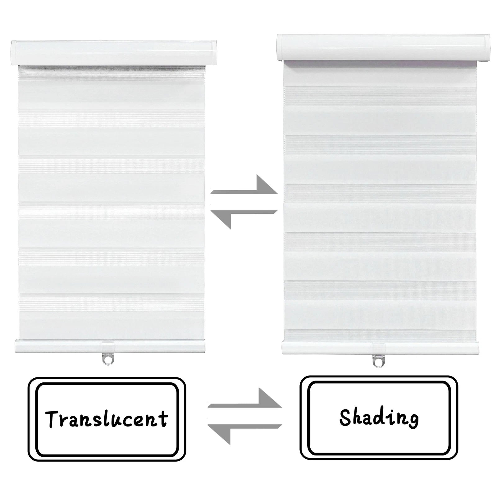 32" Zebra Blinds Shade for HTTMT Horizontal Windows (Day Night Dual Layer)