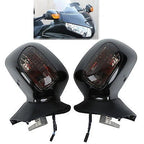 Black Rearview Mirrors & Smoke Signal Lens for Honda Goldwing GL1800 (2001–2017)