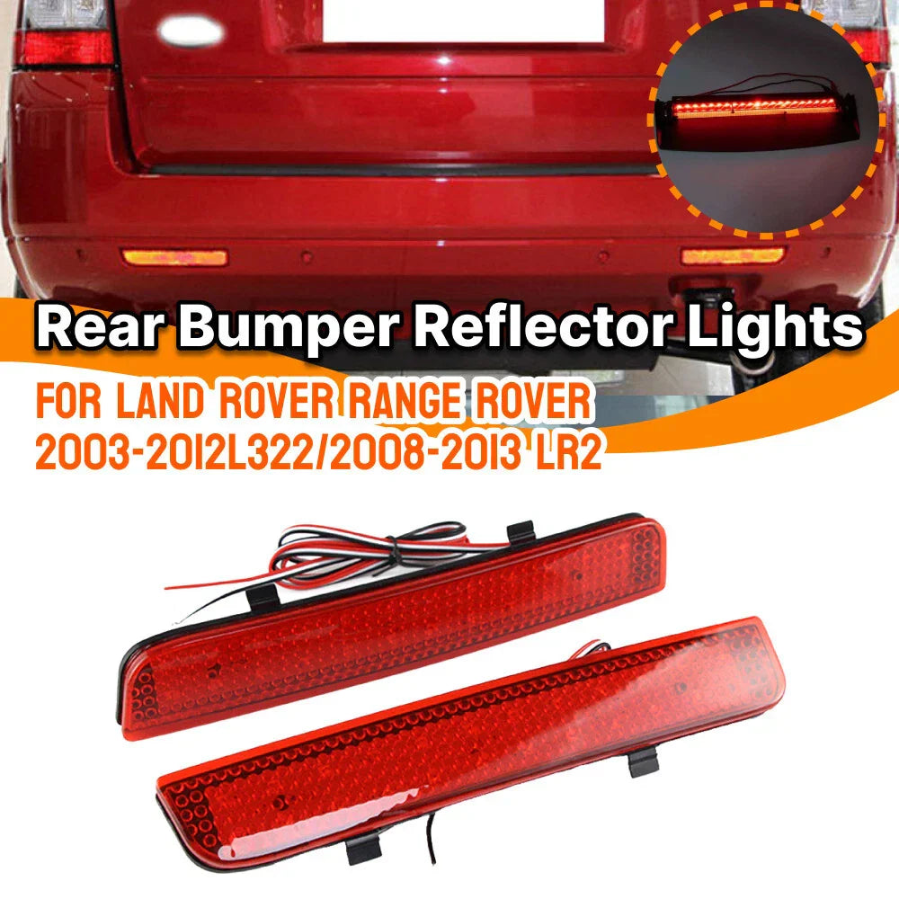 Parking Lamp Red Lens LED Rear Bumper Reflector Light for Land Rover L322 LR2