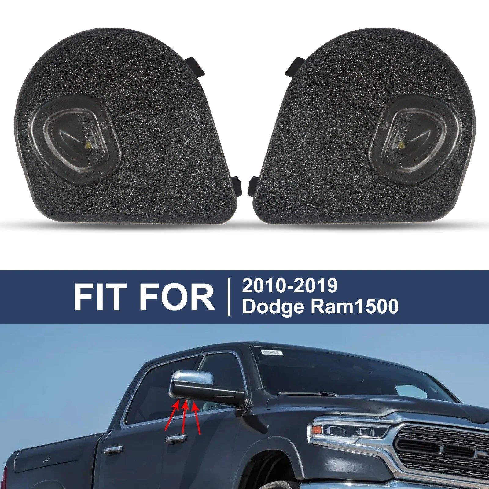 LED Towing Mirrors with Puddle Light for Dodge Ram (2010–2019)