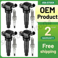 4X Ignition Coils and 4X Iridium Spark Plugs for Kia Optima Sonata (2011–2015)