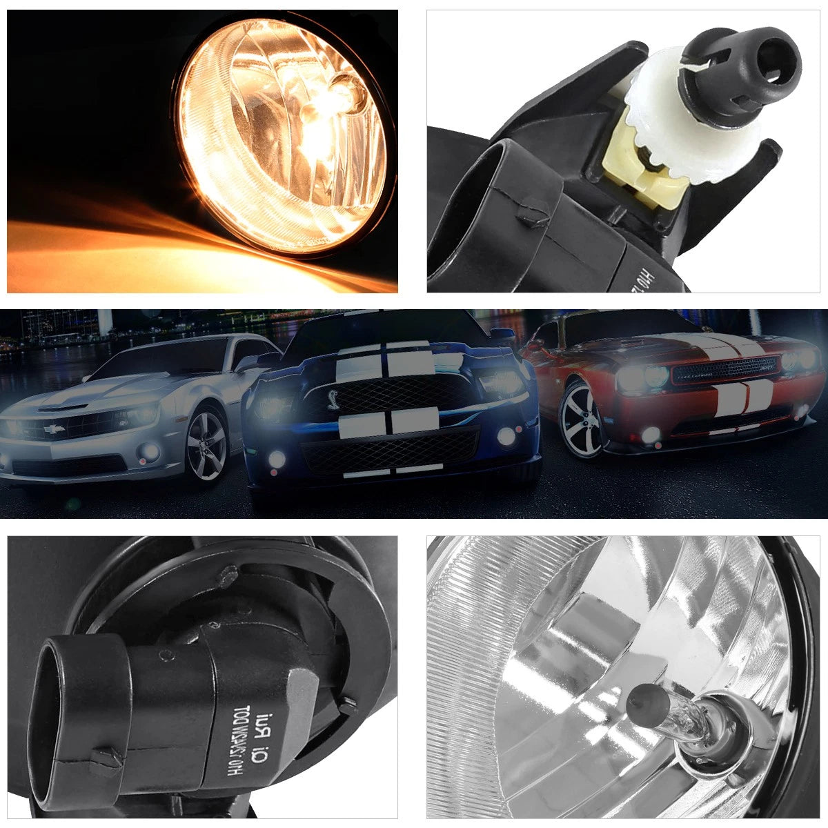 Clear Lens Bumper Fog Light Lamp + Switch for Tacoma/Solara/Tundra/Sequoia (2004–2013)