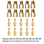 10x Carb Main Jet + 10x Pilot Jet Kit for Mikuni TM TMX VM VM22 (N/A)