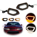 Front Upper Grille for Charger SRT Scat Pack (2015–2023) with LED Lamps
