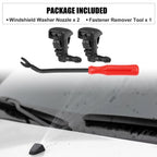 3X Front Windshield Washer Nozzle Kit 8E5Z17603A for Mercury Milan (2008–2011)