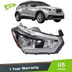 Right Side Chrome Halogen Headlight for Nissan Kicks (2018–2020)