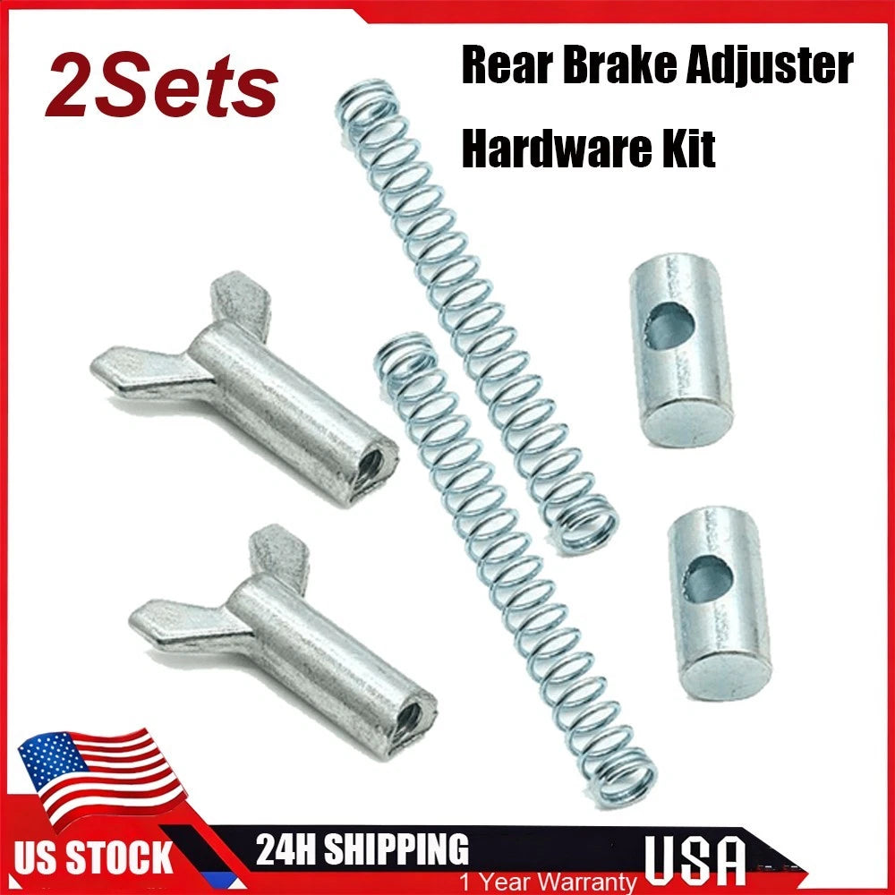 Rear Brake Cable Wing Nut Adjuster Spring Arm Joint Kit for Honda TRX 300 (1993–2000)