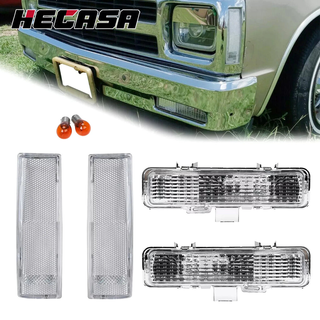 Clear Corner Bumper Signal Light for Chevy S10 Blazer GMC S15 Jimmy (1983–1993)
