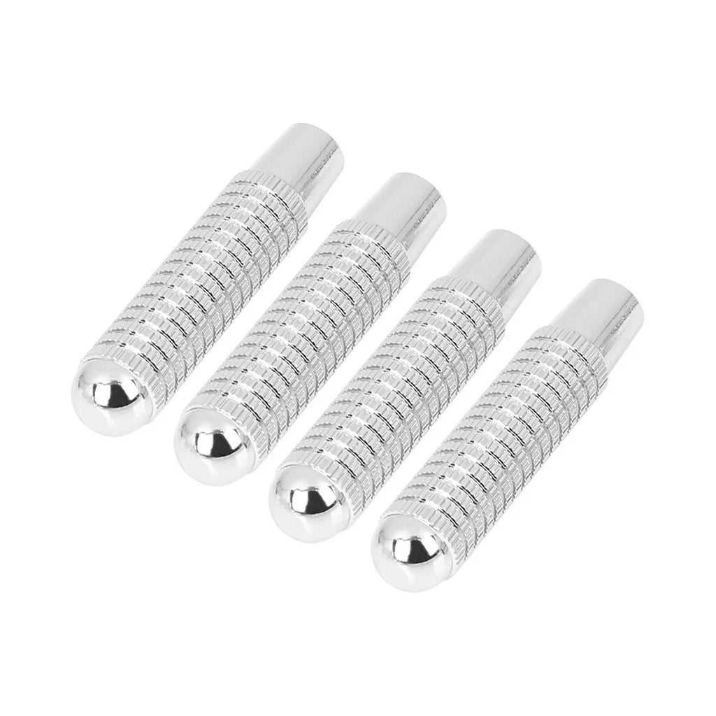 4Pcs Silver Tone Aluminum Alloy Door Lock Knobs for Mercedes-Benz