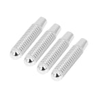 4Pcs Silver Tone Aluminum Alloy Door Lock Knobs for Mercedes-Benz