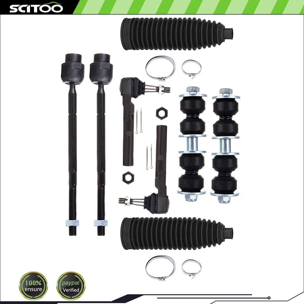 Set of 2 Front Inner Outer Tie Rod Ends for Oldsmobile Cutlass (1997–1999)