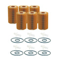 Set of 6 Engine Oil Filters for Lexus Toyota (StdAsp AutoCVT)