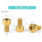 M6x10mm V Brake C Brake Clamp Screw for Bikes (TC4 Alloy)