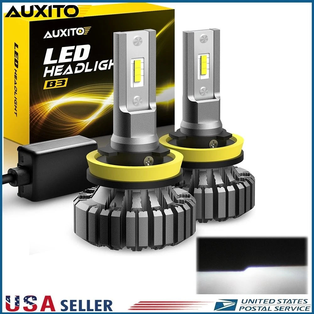 AUXITO H11 LED Headlight Fog Bulbs for 30000LM