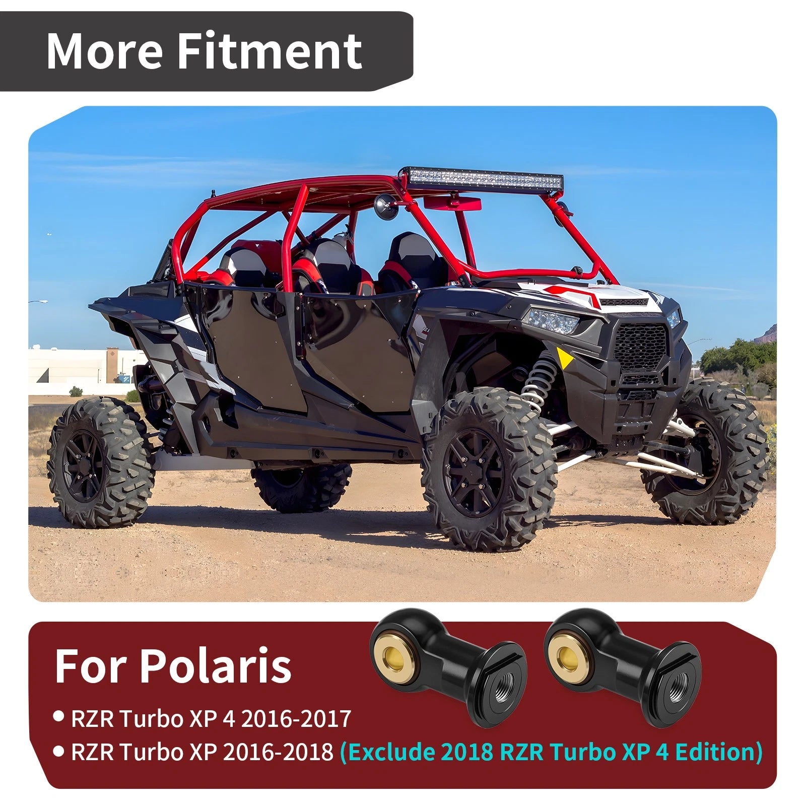 Rear Shock Eyelet Assembly for Polaris RZR XP/XP 4 Turbo (2016-2018)