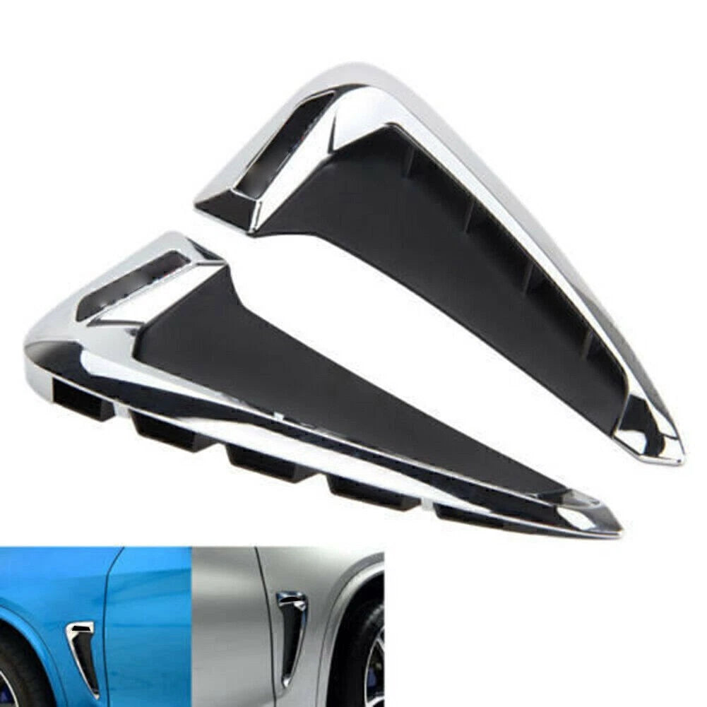 Chrome Side Marker Fender Air Wing Vent Trim for BMW F15 X5 (2014–2023)