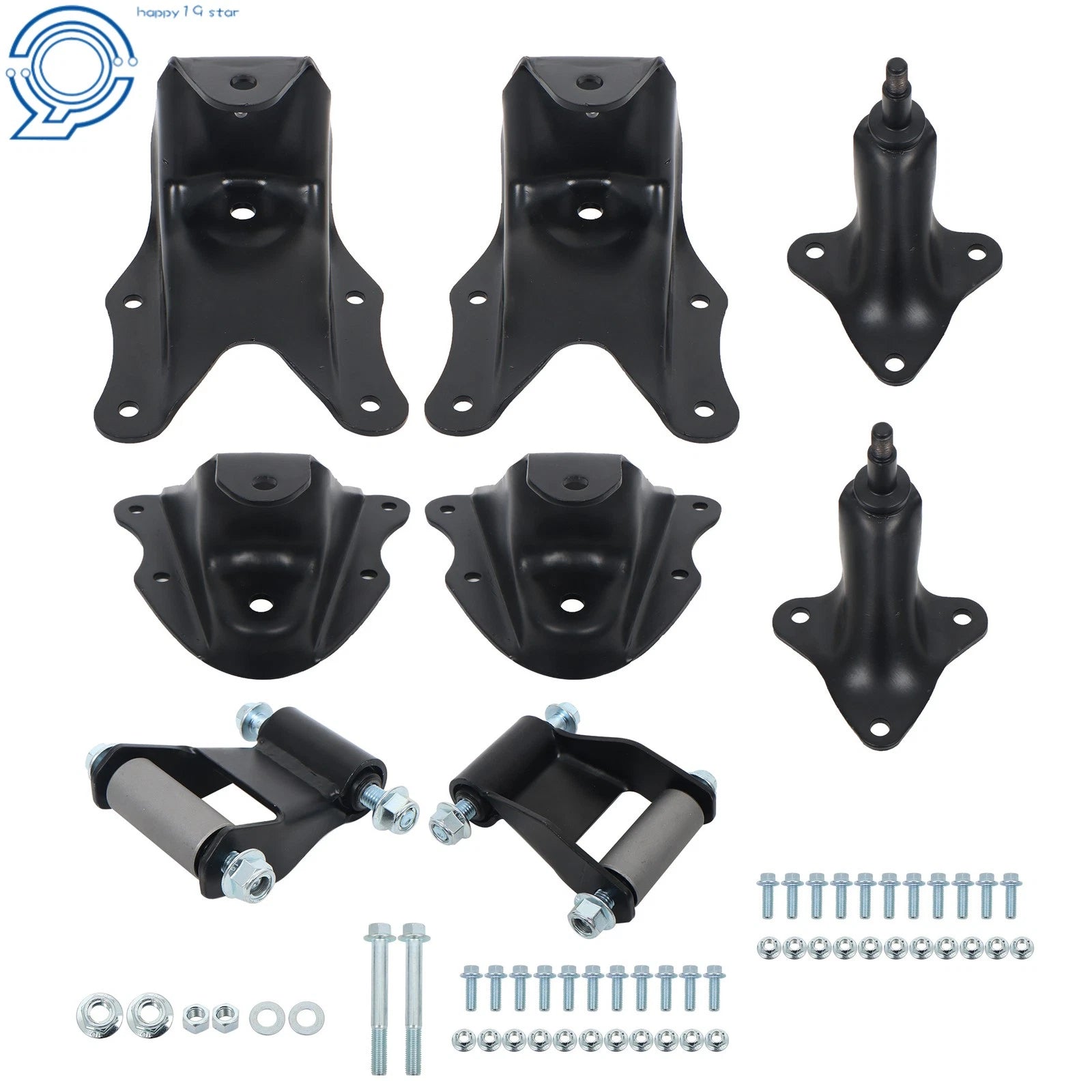 Rear Leaf Spring Shackle Hanger Kit for Ford F-250, F-150 (1980–1996)