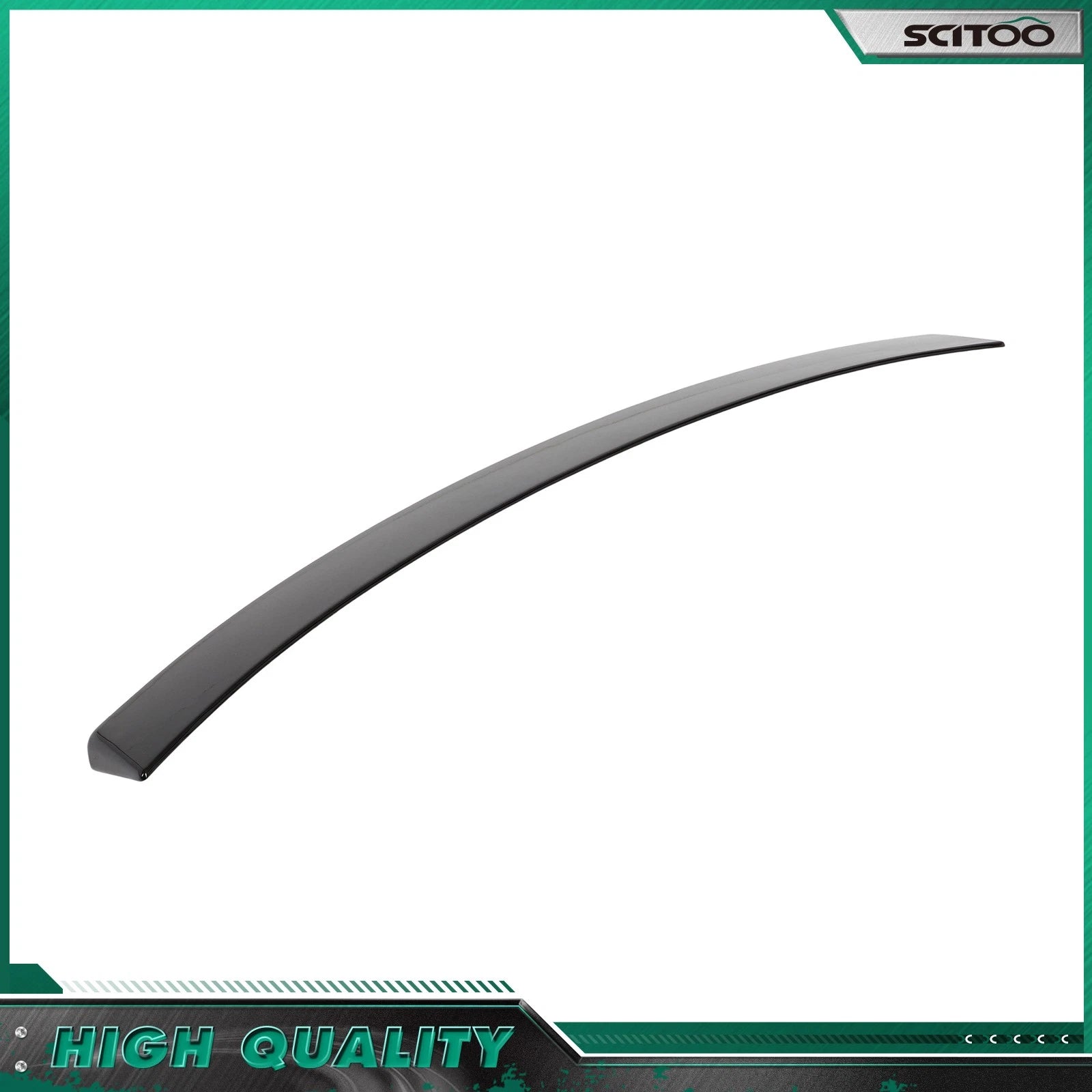 Roof Spoiler for Mercedes C-Class W204 Sedan (2008–2014) Painted Black