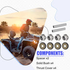 Rear Knuckle Bushing Kit for Yamaha Rhino 450 660 700 Kodiak 400 450 700 (2004–2018)
