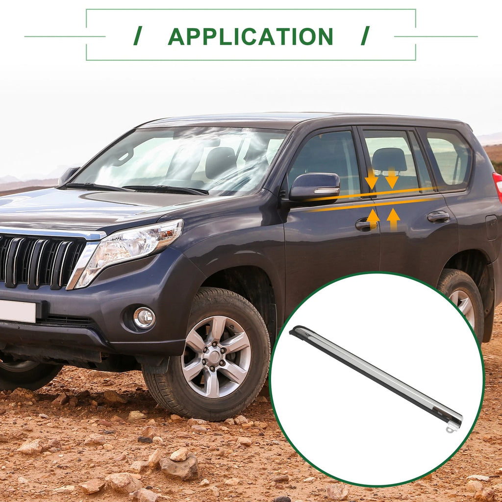 1pc Rear Left Weatherstrip Window Seal No. 7567060070 for Toyota Land Cruiser (2008–2021)