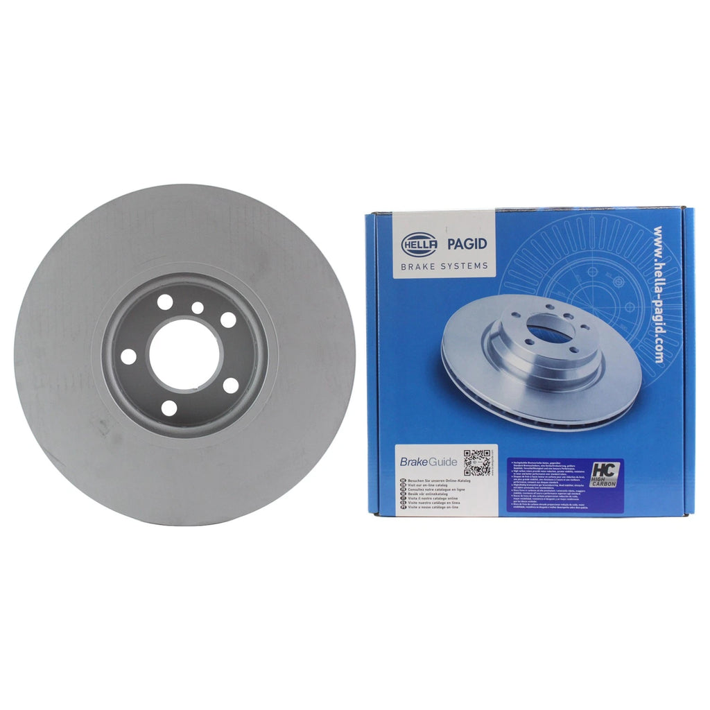Hella 348mm Front Right Disc Brake Rotor for BMW F10 F07 F06 F13 F01 (2010–2017)