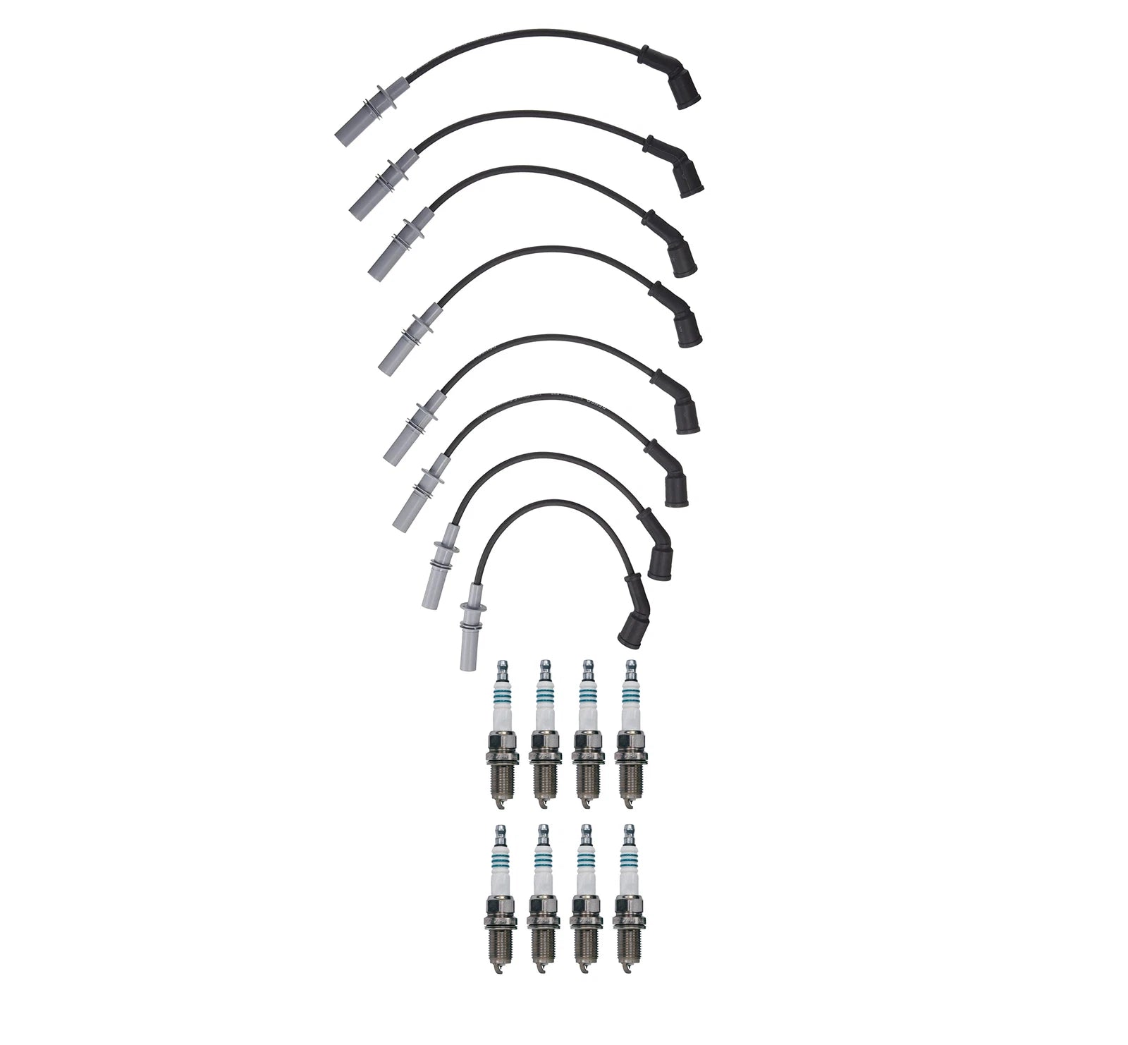 Denso Wire Set & 8 Iridium Power Spark Plugs for Dodge Dakota (2005–2007)