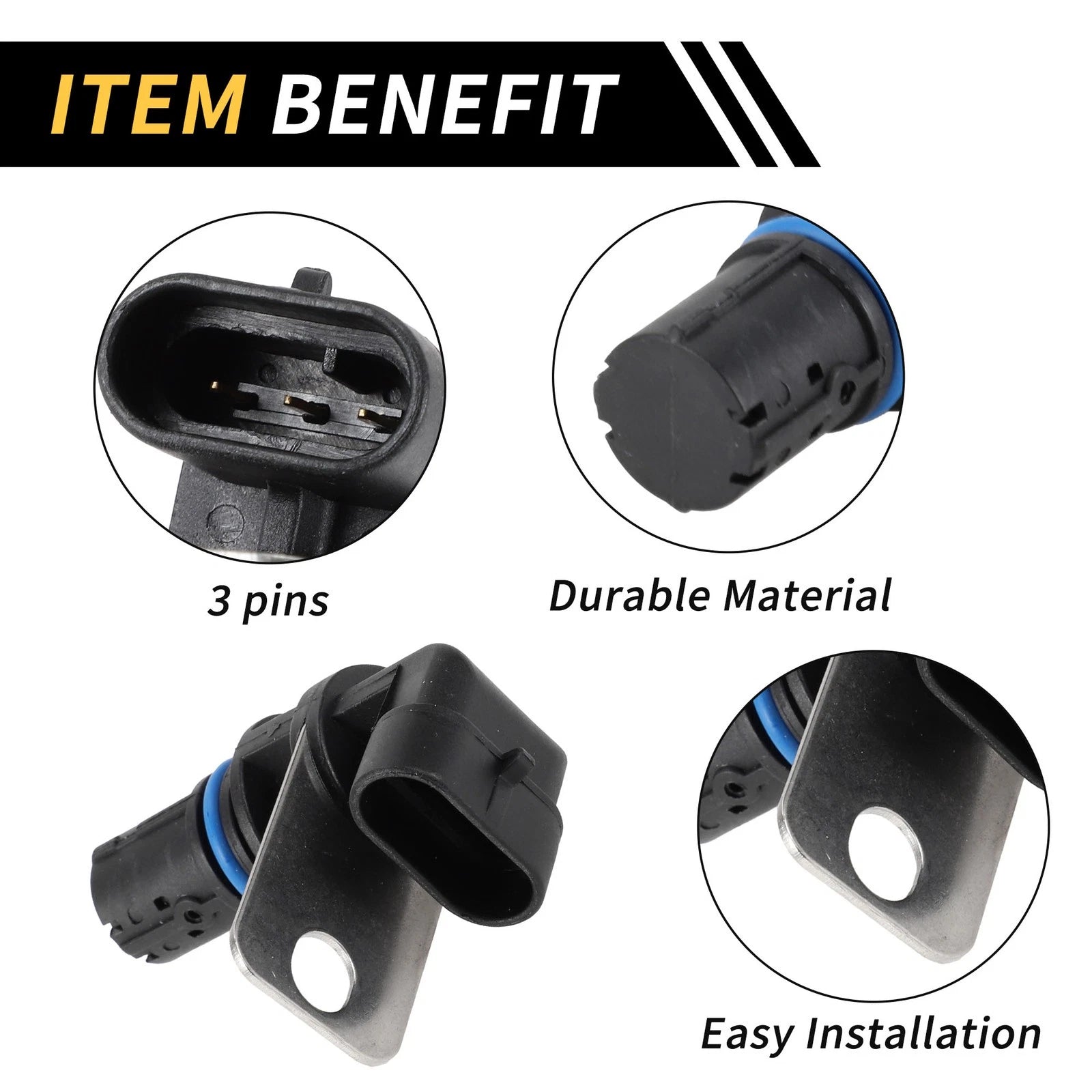 Crankshaft Position Sensor for Chevrolet Silverado 2500 (1999–2004) No. 12560228