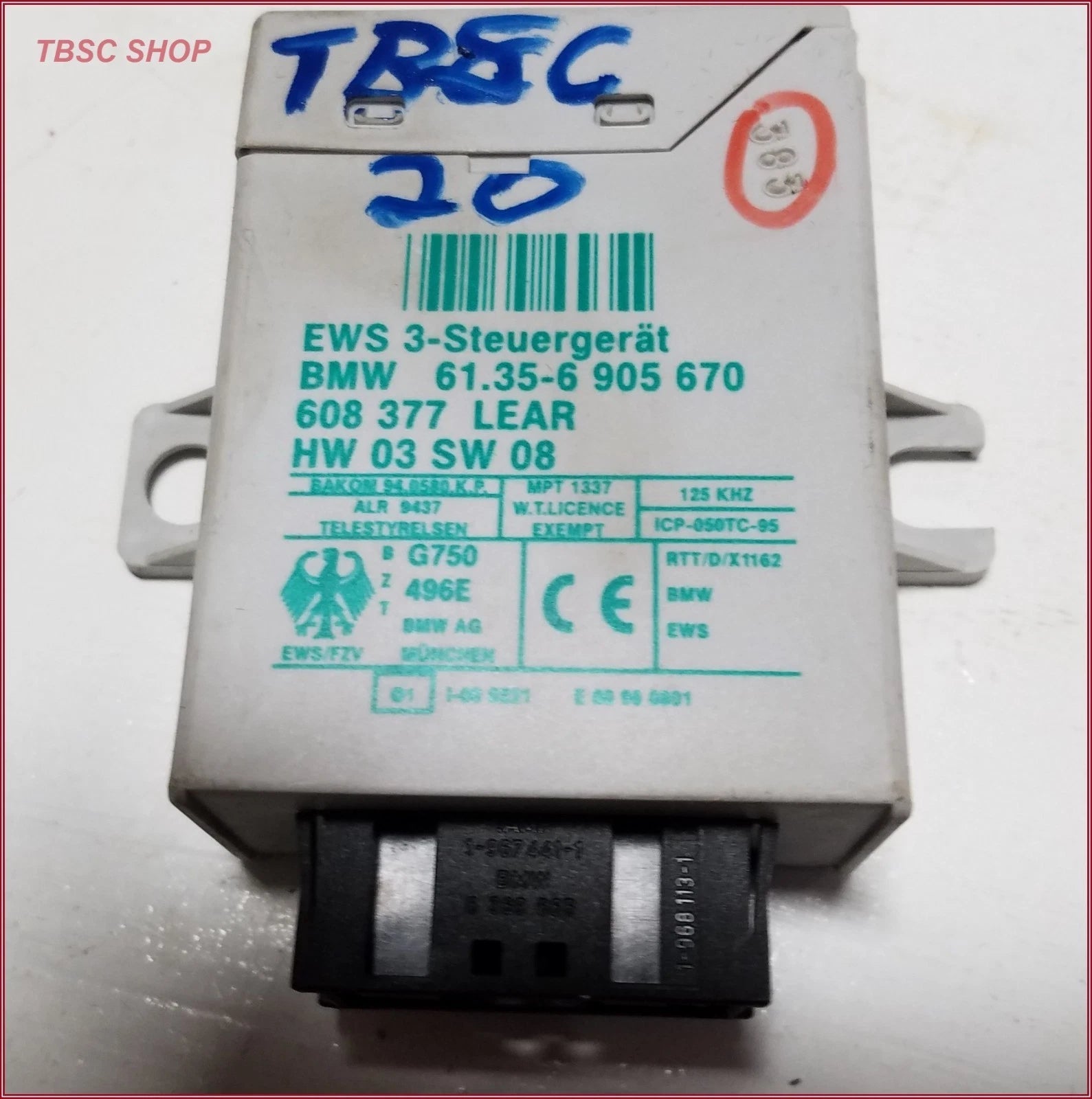 EWS 3 Immobilizer Control Module for BMW 740iL (2001) 61356905670