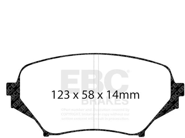Front Brake Pad Set for Mazda MX5 Miata (2006–2015) RD249MF