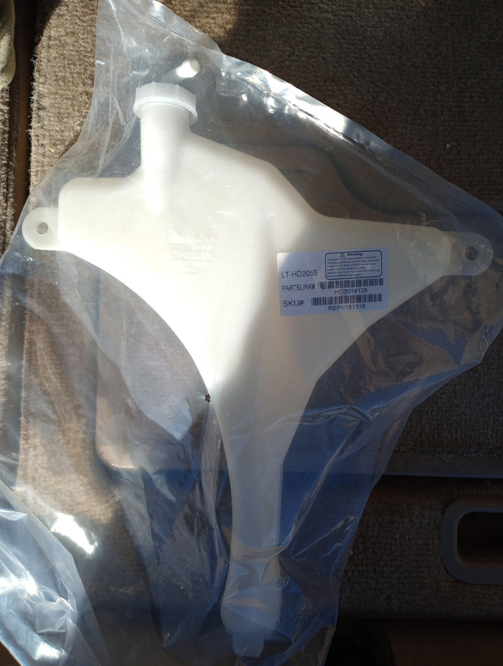 Coolant Reservoir for Honda Odyssey (2005–2010) with Cap