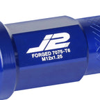 20Pcs J2 7075-T6 Forged Aluminum M12x1.25 Open-End Lug Nut Set for