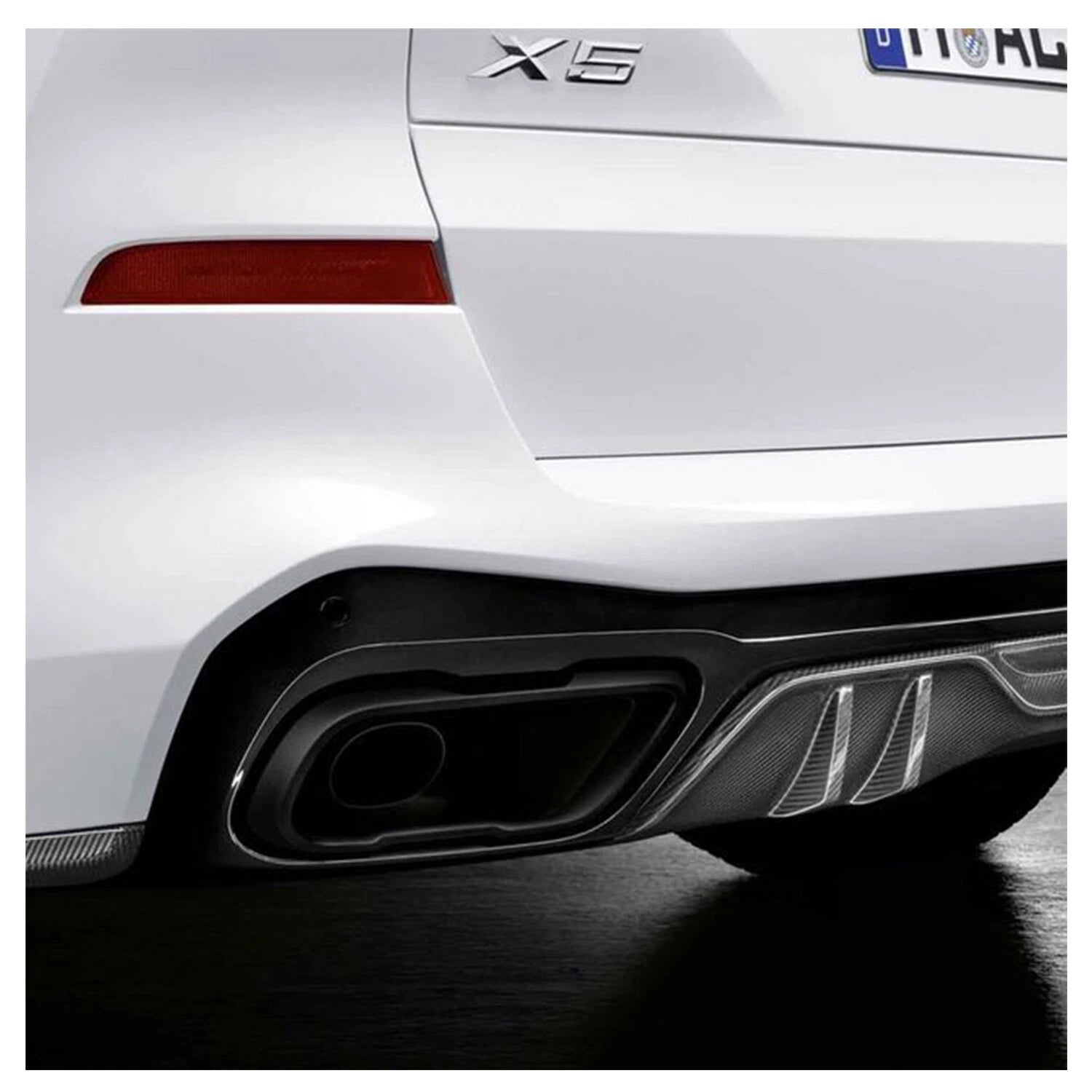 Set of 2 Exhaust Tail Pipe Tips for BMW X5 X6 X7 (2019–2023) 18302464505