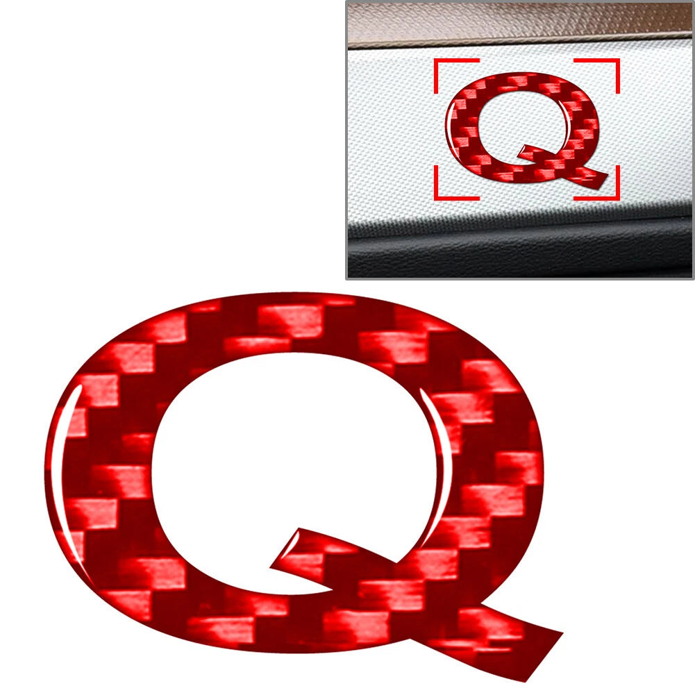Car Badge Emblem Alphabet Letter Decals Stickers for