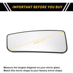 Heated Mirror Glass Replacement for Ford F-250 F-350 (No.FL3Z17K707V)