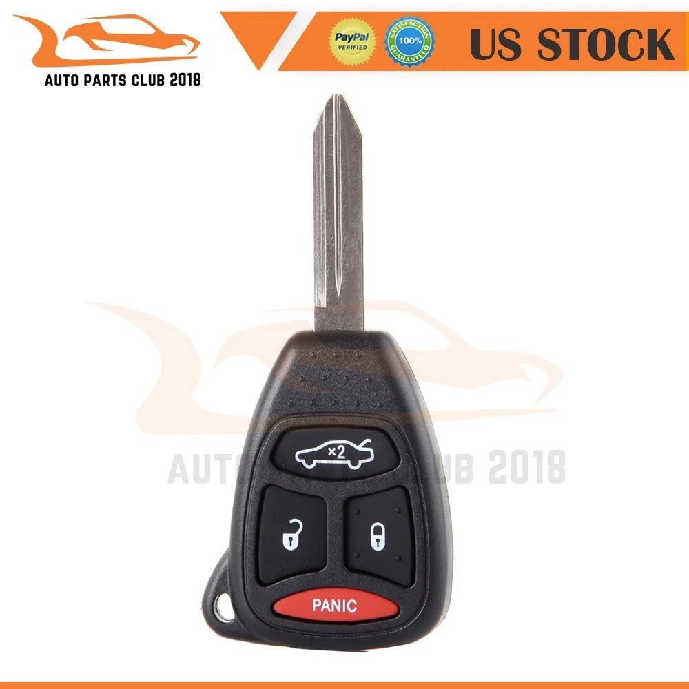Keyless Key Fob Remote Case Shell for Jeep Grand Cherokee, Chrysler 300