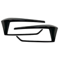 Black Rear Bumper Spoiler Fog Light Covers for VW Golf Mk7.5 (2016-2019)