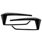 Black Rear Bumper Spoiler Fog Light Covers for VW Golf Mk7.5 (2016-2019)