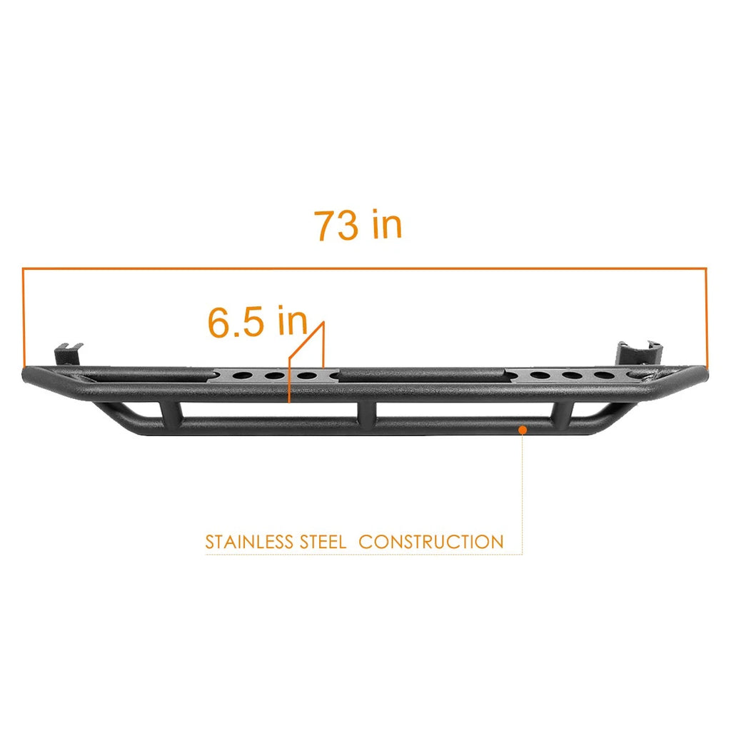 Set of 2 Side Step Nerf Bars for Jeep Wrangler JL 4-Dr Unlimited (2018–2019)